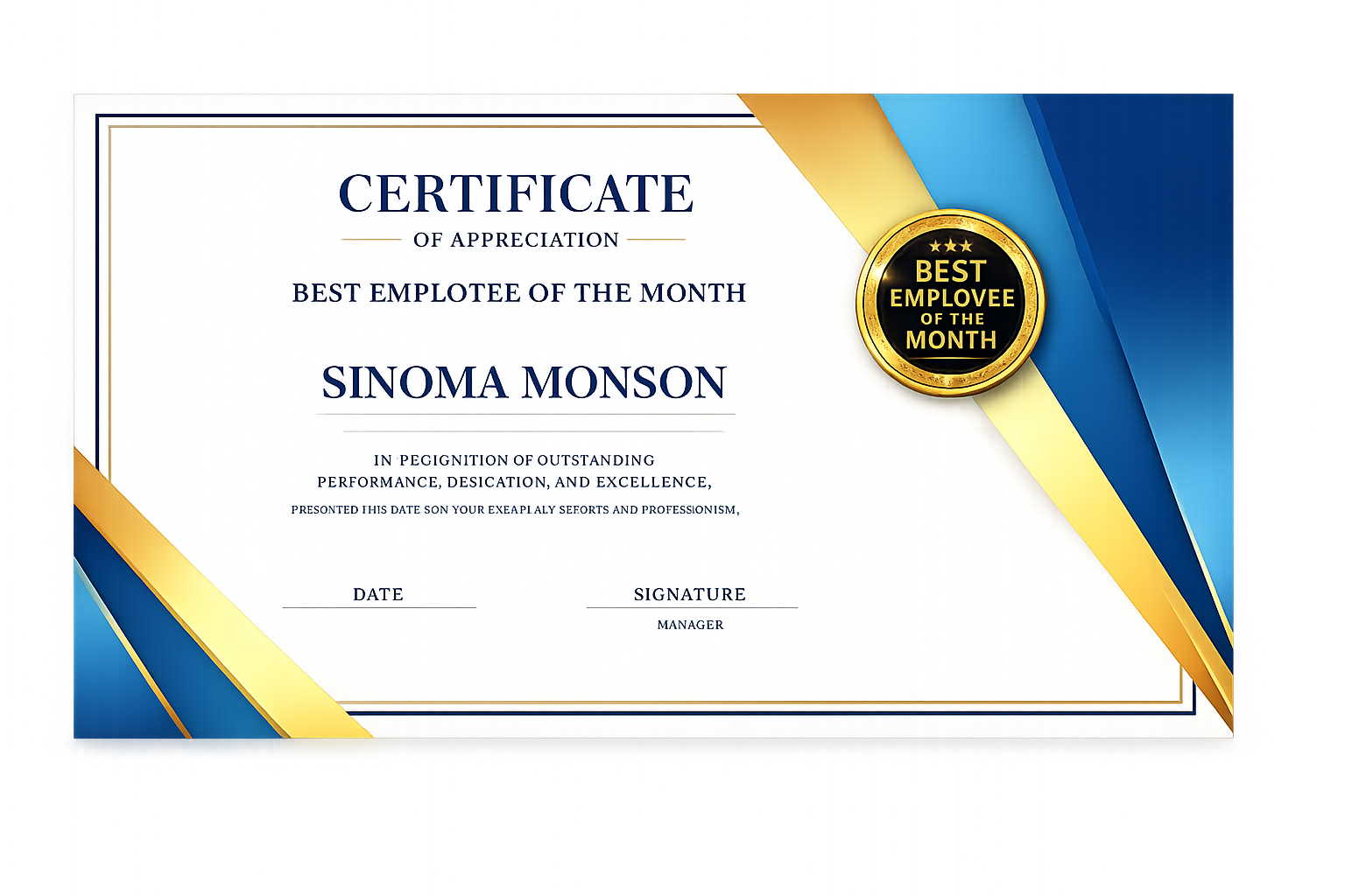 Best Employee of the Month